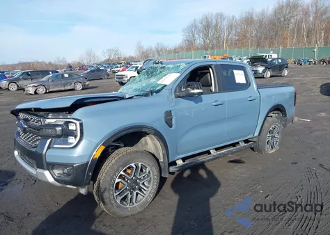 2024 Ford Ranger Lariat z USA, uszkodzony, nr VIN 1FTER4KPXRLE64681